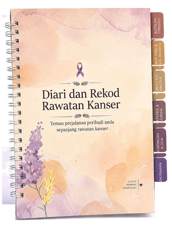 Diari dan Rekod Rawatan Kanser dengan binding Wire-O